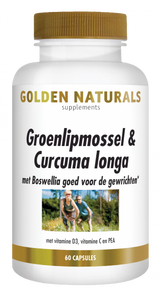 Golden Naturals Groenlipmossel & Curcuma Longa Capsules