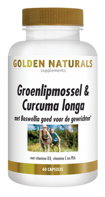 Golden Naturals Groenlipmossel & Curcuma Longa Capsules