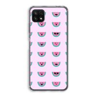 Smiley watermeloenprint: Samsung Galaxy A22 5G Transparant Hoesje