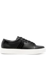 Calvin Klein baskets en cuir à lacets - Noir