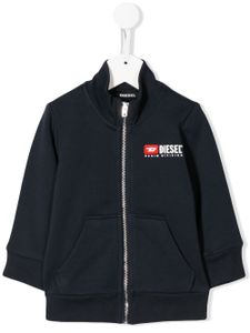 Diesel Kids veste à logo brodé - Bleu