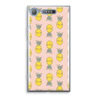 Ananas: Sony Xperia XZ1 Transparant Hoesje