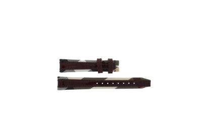 Horlogeband Burberry BU1397 Leder Multicolor 16mm