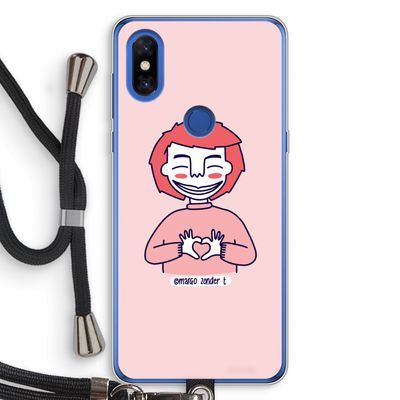 Hartje: Xiaomi Mi Mix 3 Transparant Hoesje met koord