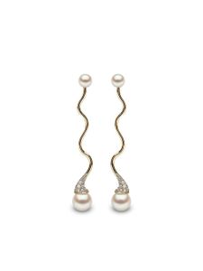 Yoko London boucles d'oreilles en or 18ct ornées de perles