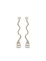 Yoko London boucles d'oreilles en or 18ct ornées de perles - thumbnail