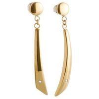 Boccia 05049-03 Oorhangers titanium-diamant 0.025 ct goudkleurig-wit