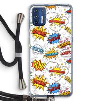 Pow Smack: Motorola Moto G9 Plus Transparant Hoesje met koord