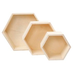 Creativ Company hexagonale showdoos, 3st.