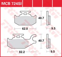 TRW Remblokken, en remschoenen voor de moto, MCB724SI Sinter offroad