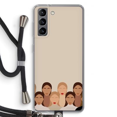 Girls girls girls: Samsung Galaxy S21 Transparant Hoesje met koord