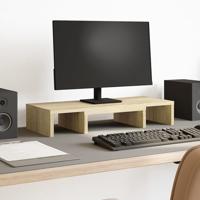 VidaXL Monitorstandaard verstelbaar 60x24x10,5 cm hout sonoma eiken VidaXL Monitorstandaard verstelbaar 60x24x10,5 cm hout sonoma eiken