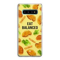 Eat Balanced: Samsung Galaxy S10 Plus Transparant Hoesje
