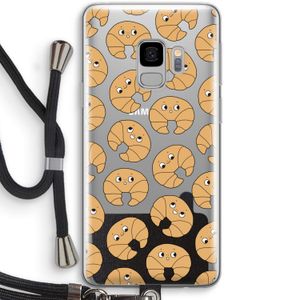 Croissant: Samsung Galaxy S9 Transparant Hoesje met koord