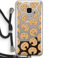 Croissant: Samsung Galaxy S9 Transparant Hoesje met koord Croissant: Samsung Galaxy S9 Transparant Hoesje met koord