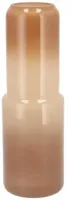 Daan Kromhout Design vaas glas may natural 9x25cm bruin
