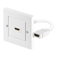 HDMI naar HDMI 1.4 (F) Inbouwdoos - 1 poort - 4K, 3D & Full HD (1080p HD) - thumbnail