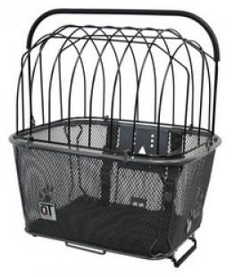 Qtcycletech Hondenmand rimini voor/achter 24 liter zwart