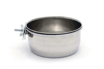 Beeztees Beeztees Coopcup Inox+Schroef Hondenvoerbak 0,6L 12cm
