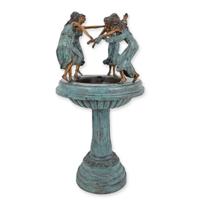 A BRONZE FOUNTAIN WITH 4 WOMEN