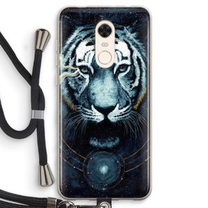 Darkness Tiger: Xiaomi Redmi 5 Transparant Hoesje met koord
