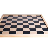 Houten schaakbord/dambord 40 x 40 cm - Denkspellen - thumbnail