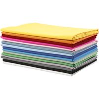 Creativ Company Stof, b: 145 cm, 140 gr, diverse kleuren, 15x2 m/ 1 doos