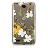 No flowers without bees: LG K10 (2017) Transparant Hoesje