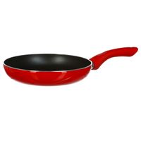 Koekenpan - Alle kookplaten geschikt - rood/zwart - dia 20 cm   -
