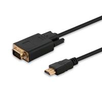 Savio CL-103 video kabel adapter 1,8 m HDMI Type A (Standaard) VGA (D-Sub) Zwart