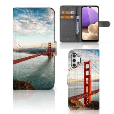 Samsung Galaxy A32 4G | Flip Cover | Golden Gate Bridge