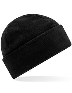 Beechfield CB243R Recycled Fleece Cuffed Beanie - Black - One Size