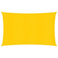 Zonnezeil 160 g/m rechthoekig 6x8 m HDPE geel