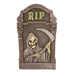 Decoratie horror thema grafsteen Magere Hein RIP 60 cm