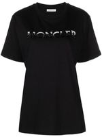 Moncler t-shirt en coton à sequins - Noir - thumbnail