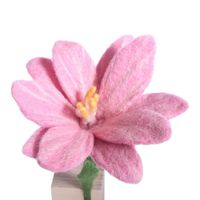 Bloem van Vilt (Roze)