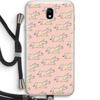Ponys: Samsung Galaxy J7 (2017) Transparant Hoesje met koord