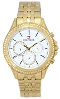 Tommy Hilfiger dames analoge zakelijke gouden band 1781977