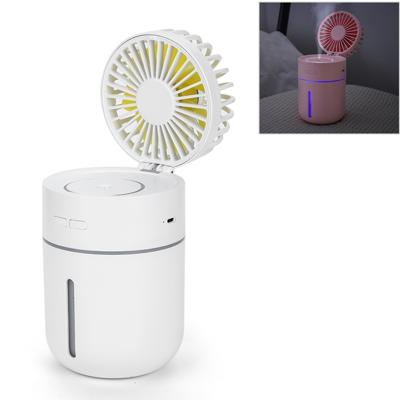 T9 Portable verstelbare USB Charging Desktop bevochtigend ventilator met 3 snelheidsregeling (wit)