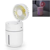 T9 Portable verstelbare USB Charging Desktop bevochtigend ventilator met 3 snelheidsregeling (wit)