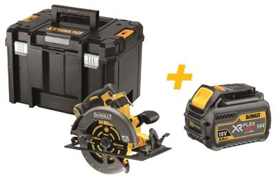 DeWalt DCS579NT | Accu Cirkelzaag | XR FlexVolt | 54 Volt | 190 mm | Body | Inclusief DCB546-XJ XR FLEXVOLT 18V-54V 6.0Ah accu
