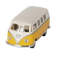 Modelauto Volkswagen T1 two-tone - geel/wit - 13cm - speelgoed auto schaalmodel - miniatuur model - thumbnail