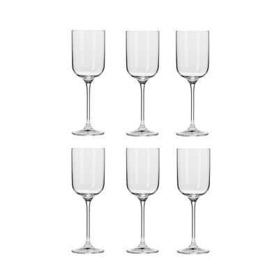 Krosno Witte Wijn glazen - Elegante glazen - Drinkglazen - 270 ml. - 6 Delig