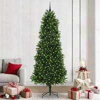 VidaXL Kerstboom met 300 led met standaard groen 240 cm pe