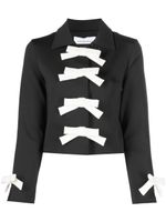 Viktor & Rolf veste crop à détail de nœud - Noir