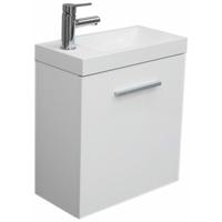 Xellanz Emma Fonteinkast met Kunstmarmeren Wastafel - 50x25x50 cm - Wit