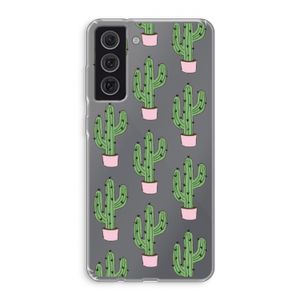 Cactus Lover: Samsung Galaxy S21 FE Transparant Hoesje