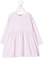 Kenzo Kids robe à motif monogrammé - Rose