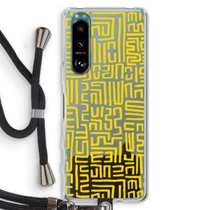 Majorelle Blue Print: Sony Xperia 5 III Transparant Hoesje met koord