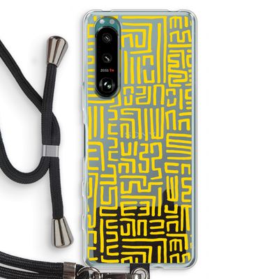 Majorelle Blue Print: Sony Xperia 5 III Transparant Hoesje met koord